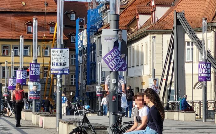 Wahlplakate in Bamberg