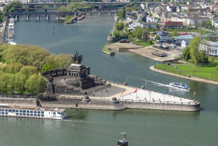 Deutsches Eck in Koblenz