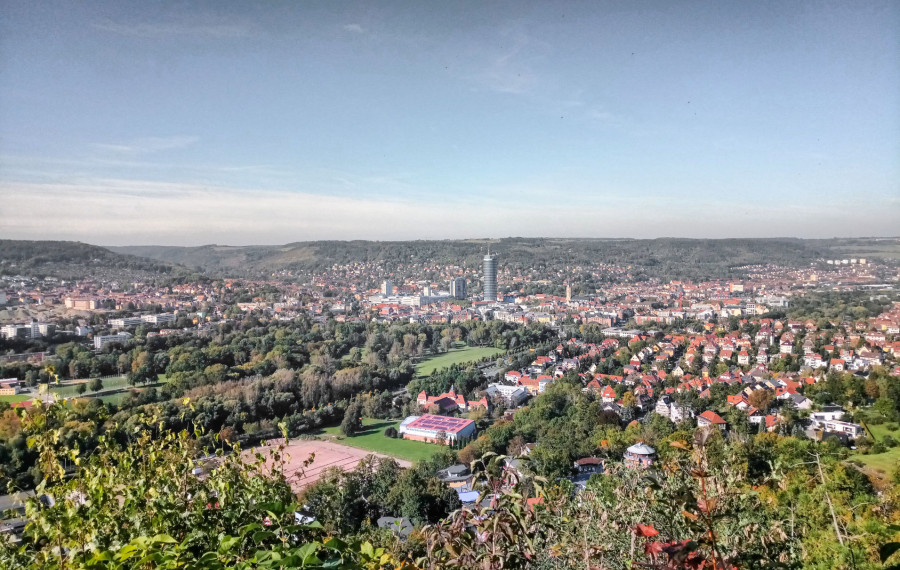 Ausblick auf Jena